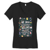 we lose ourselves in books Women's V-Neck T-Shirt