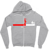 line Zipper Hoodie