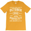 legends were born in october genuıne 1996 qualıty one kind of aged l T-Shirt