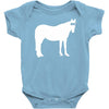 staring horse Baby Onesie
