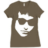 bob dylan Ladies Fitted T-Shirt