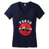 Tokyo City Women's V-Neck T-Shirt
