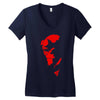superhero cool Women's V-Neck T-Shirt