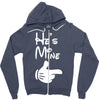 he's mine she's mine Zipper Hoodie