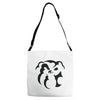 dog face Adjustable Strap Totes