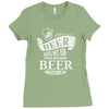 beer does not ask questions Ladies Fitted T-Shirt