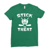 stick or treat Ladies Fitted T-Shirt
