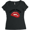 latina power bite Women's Triblend Scoop T-shirt
