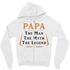 papa the man the myth the legend Zipper Hoodie