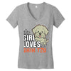 This Girl Loves Shih Tzu Women's V-Neck T-Shirt