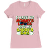 mommy's looks daddy's gas Ladies Fitted T-Shirt