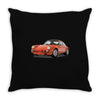 red car Throw Pillow