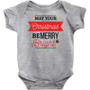 may your christmas be merry &amp; bright Baby Bodysuit