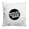 world's okayest dad Throw Pillow