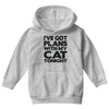 plans with my cats tonight Youth Hoodie