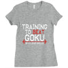 dragon ball z t shirt, train insaiyan t shirt training to beat goku dr Ladies Fitted T-Shirt