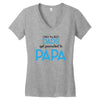 Only the Best Dads get Promoted to Papa Women's V-Neck T-Shirt