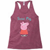 peppa pig sister pig Racerback Tank