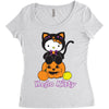 kitty halloween Women's Triblend Scoop T-shirt