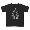 lit af christmas tree Toddler T-shirt