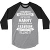 Super Cool Nanny Of A Freaking Awesome Grandson 3/4 Sleeve Shirt