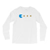 funny 80s pacman cookie monster retro gaming Long Sleeve Shirts