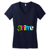 grİme musİc Women's V-Neck T-Shirt