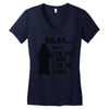 i'm just here for the cake Women's V-Neck T-Shirt