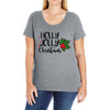 holly jolly christmas Ladies Curvy T-Shirt