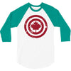 captain canada 3/4 Sleeve Shirt