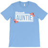 blessed aunitie with flower white color T-Shirt