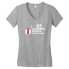 case ih farm center line Women's V-Neck T-Shirt