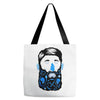 pirate beard Tote Bags