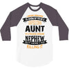 Super Cool Aunt Of A Freaking Awesome Nephew 3/4 Sleeve Shirt