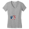 4th of July Baby Foot Women's V-Neck T-Shirt