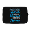 Pawpaw Was Created because Grankids Need Real Heroes Laptop sleeve