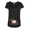 December Peeking Out Baby Girl Maternity Scoop Neck T-shirt