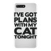 plans with my cats tonight iPhone 7 Plus Case