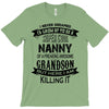 Super Cool Nanny Of A Freaking Awesome Grandson T-Shirt