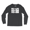 pro life, pro god, pro gun Long Sleeve Shirts