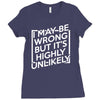 i may be wrong but it's highly unlikely Ladies Fitted T-Shirt
