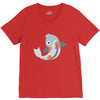 fish color V-Neck Tee