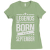 legends are born in september Ladies Fitted T-Shirt