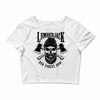 lumberjack skull Crop Top