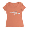 banksy style ak47 art   funny Women's Triblend Scoop T-shirt