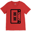 retro cassette V-Neck Tee