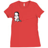 sad psycho Ladies Fitted T-Shirt