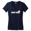 new york Women's V-Neck T-Shirt