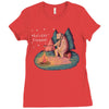 Let's Go Camping Ladies Fitted T-Shirt