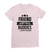 friend forever buddies Ladies Fitted T-Shirt